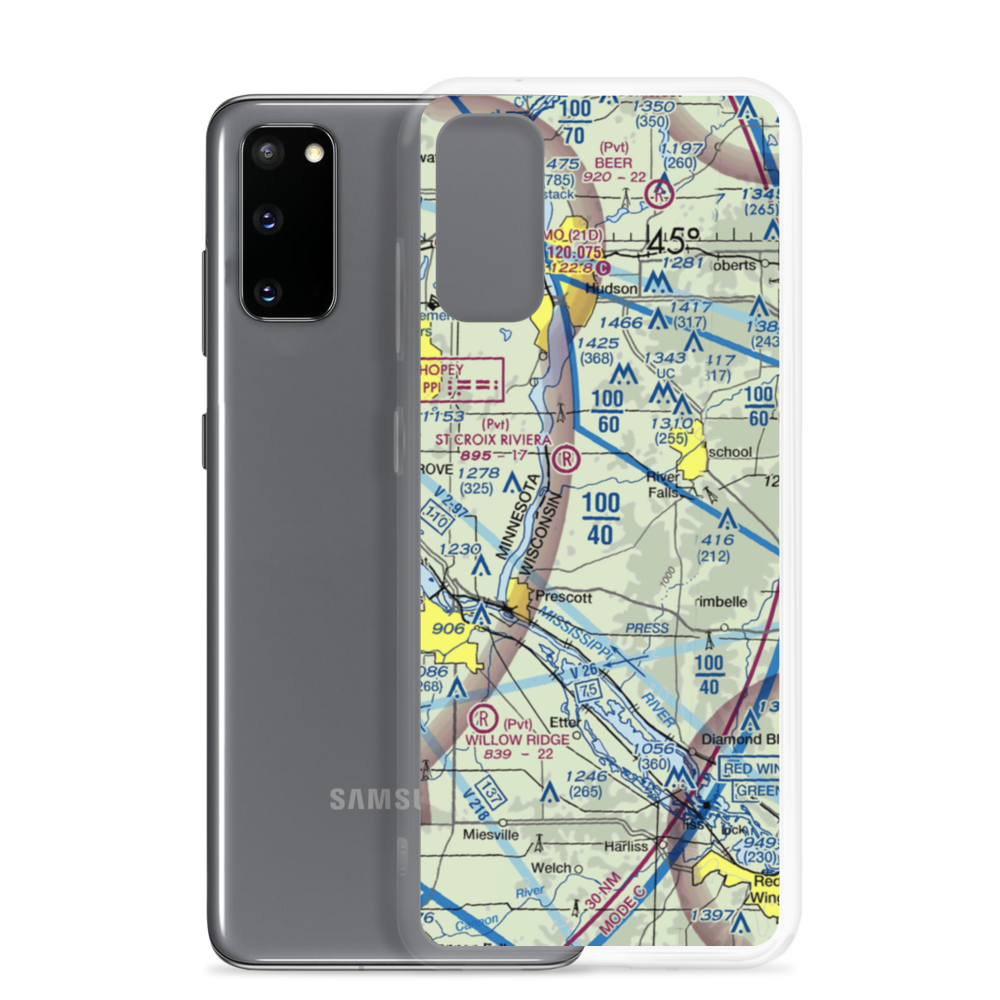 Tegeler Airport (27WI) VFR Sectional Samsung Case Samsung Galaxy S20 model shown