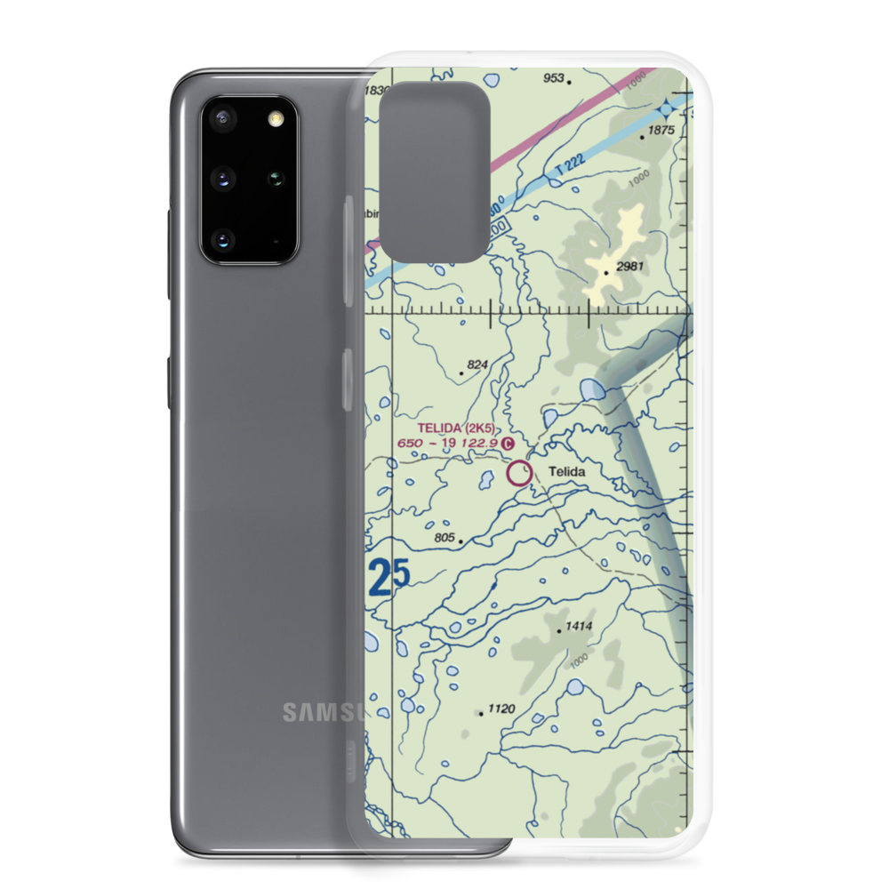 Telida Airport (2K5) VFR Sectional Samsung Case Samsung Galaxy S20 Plus model shown