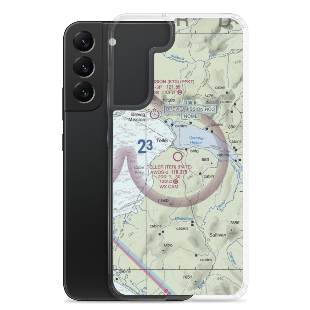 Teller Airport (TER) VFR Sectional Samsung Case Samsung Galaxy S22 Plus model shown
