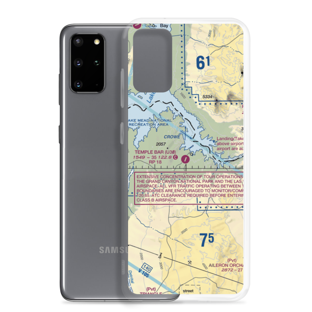 Temple Bar Airport (U30) VFR Sectional Samsung Case Samsung Galaxy S20 Plus model shown