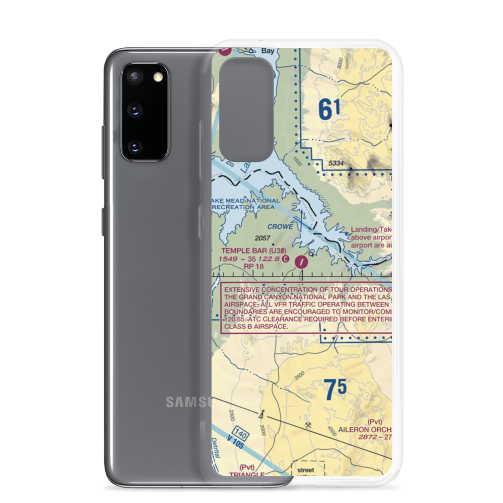 Temple Bar Airport (U30) VFR Sectional Samsung Case Samsung Galaxy S20 model shown