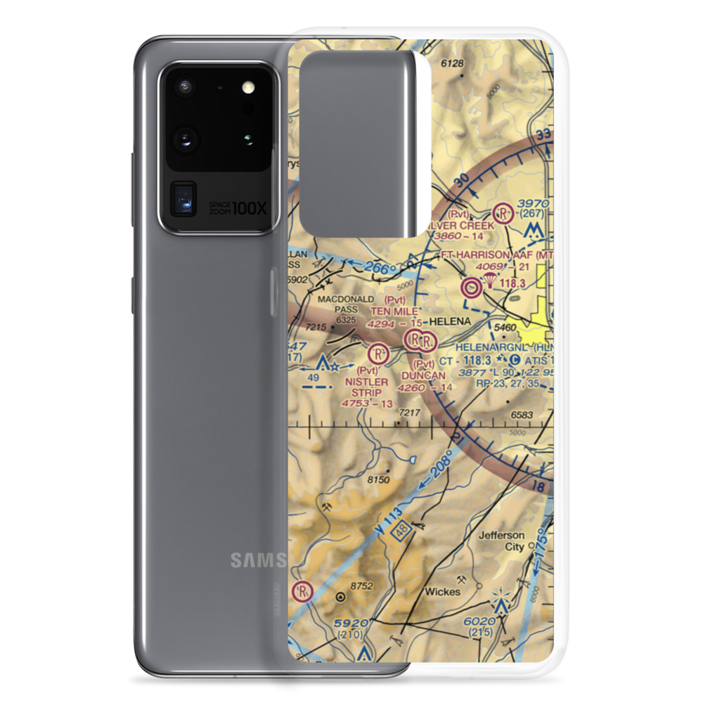 Ten Mile Airport (MT83) VFR Sectional Samsung Case Samsung Galaxy S20 Ultra model shown