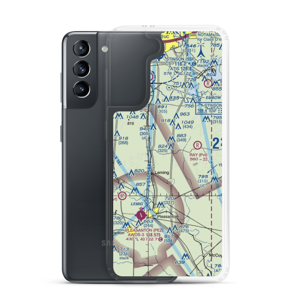 Ten Oaks Airport (US-0051) VFR Sectional Samsung Case Samsung Galaxy S21 model shown