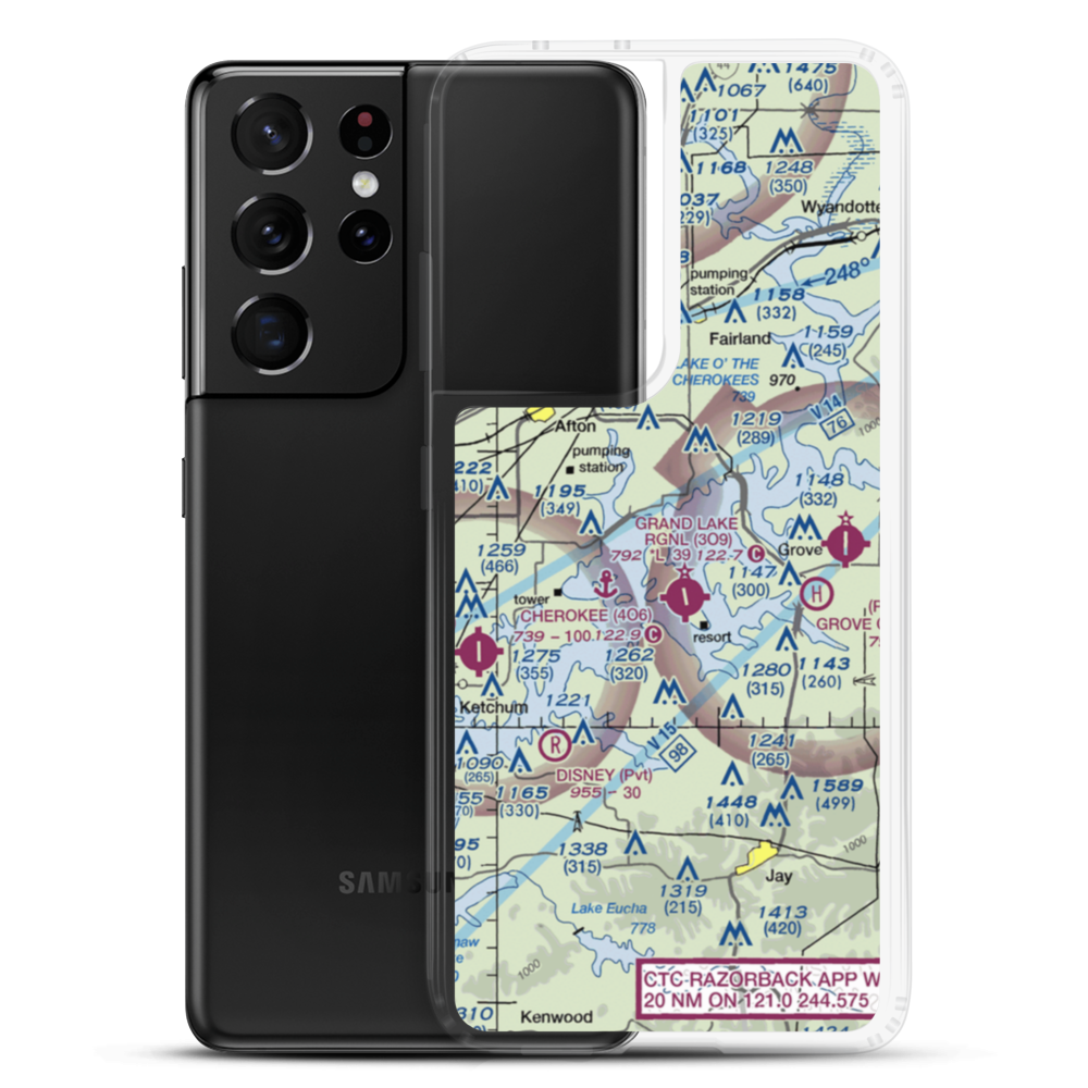 Teramiranda Airport (79F) VFR Sectional Samsung Case Samsung Galaxy S21 Ultra model shown
