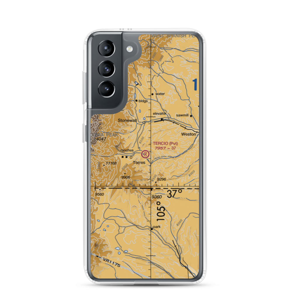 Tercio Ranch Airstrip (3CO4) VFR Sectional Samsung Case Samsung Galaxy S21 model shown
