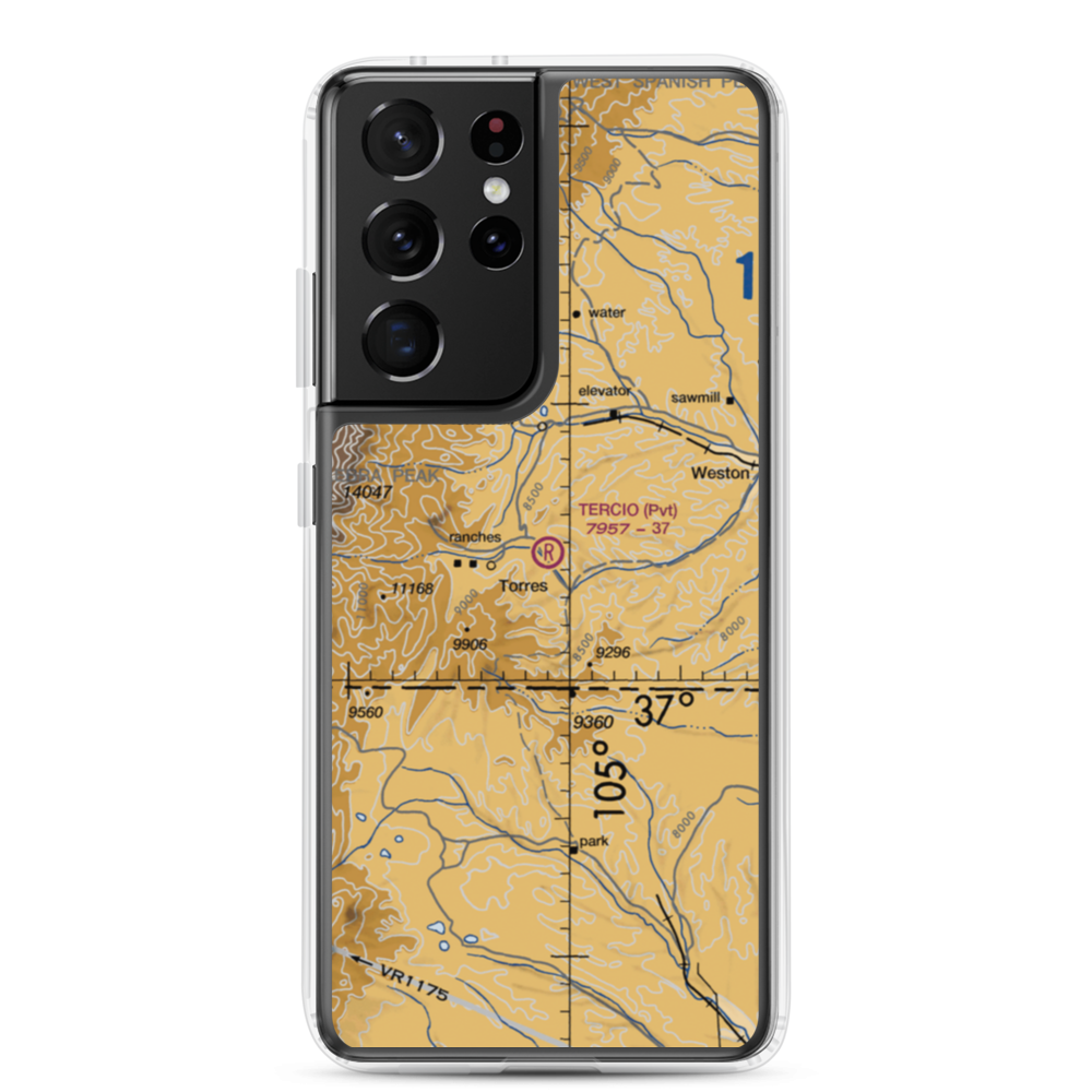 Tercio Ranch Airstrip (3CO4) VFR Sectional Samsung Case Samsung Galaxy S21 Ultra model shown