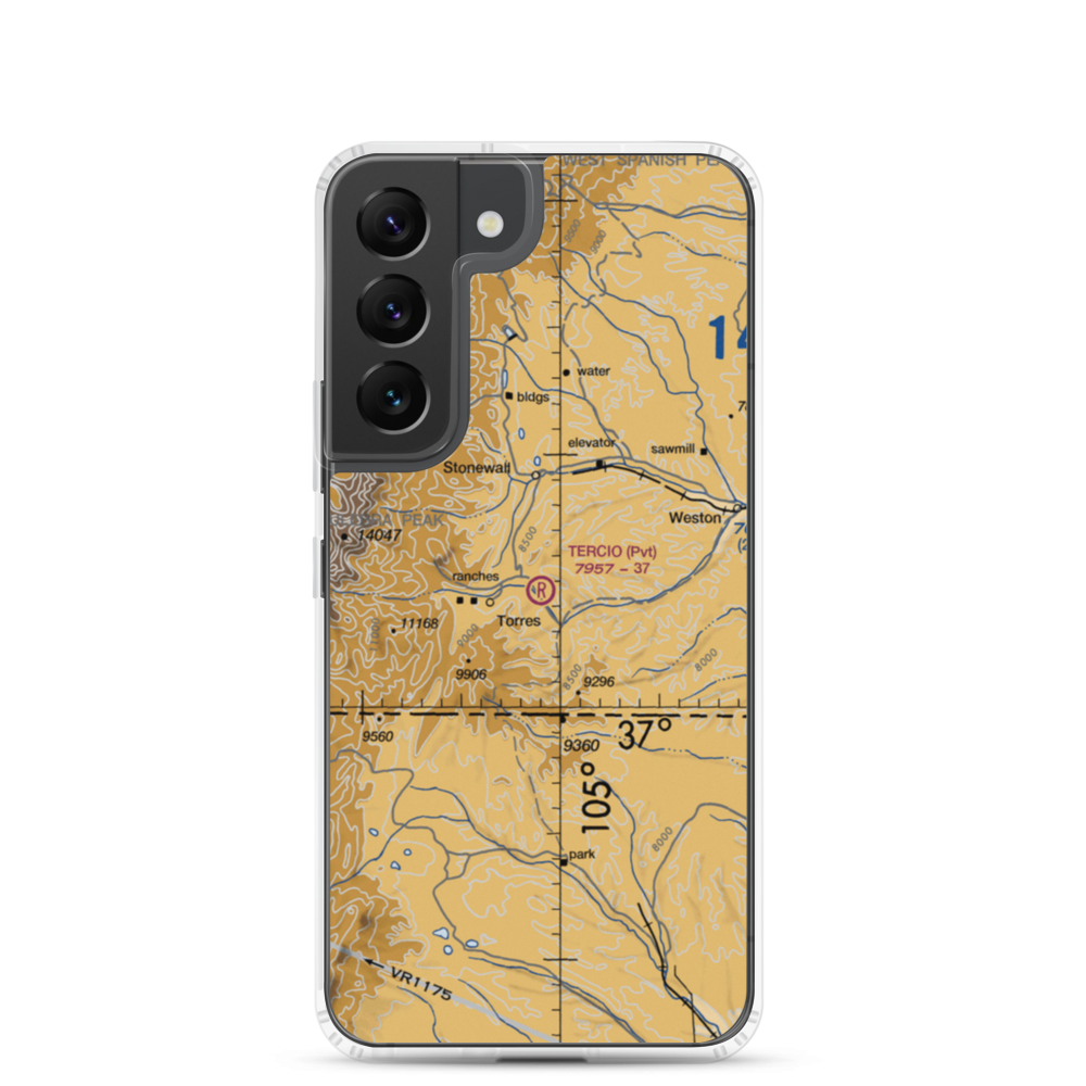Tercio Ranch Airstrip (3CO4) VFR Sectional Samsung Case Samsung Galaxy S22 model shown