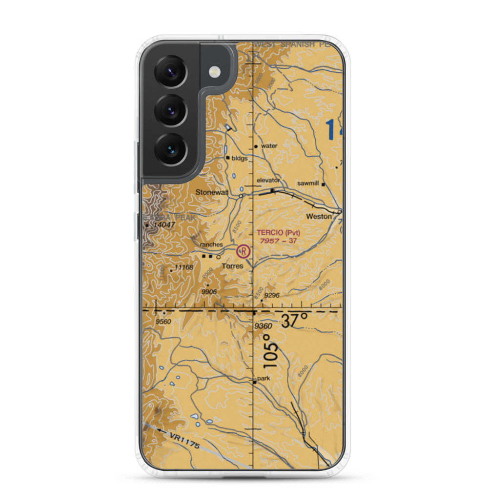 Tercio Ranch Airstrip (3CO4) VFR Sectional Samsung Case Samsung Galaxy S22 Plus model shown