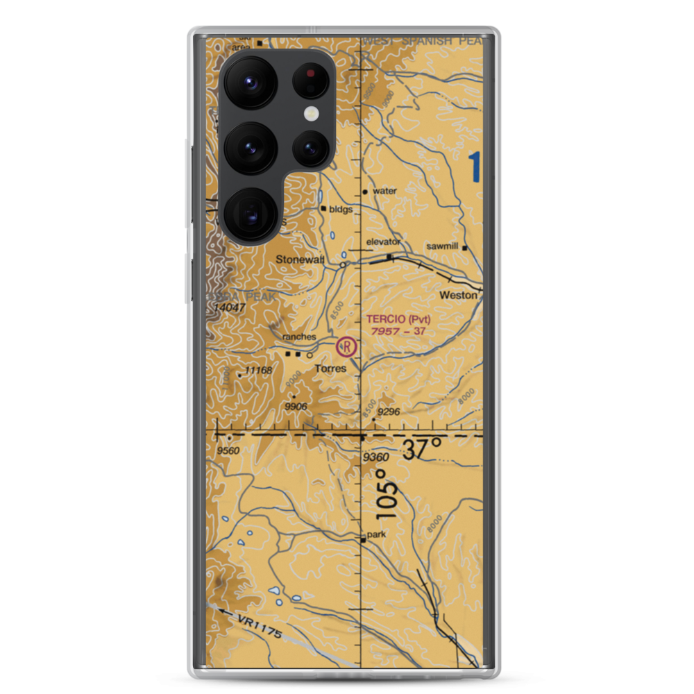 Tercio Ranch Airstrip (3CO4) VFR Sectional Samsung Case Samsung Galaxy S22 Ultra model shown