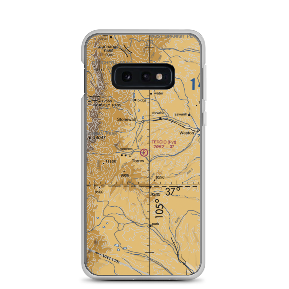 Tercio Ranch Airstrip (3CO4) VFR Sectional Samsung Case Samsung Galaxy S10e model shown