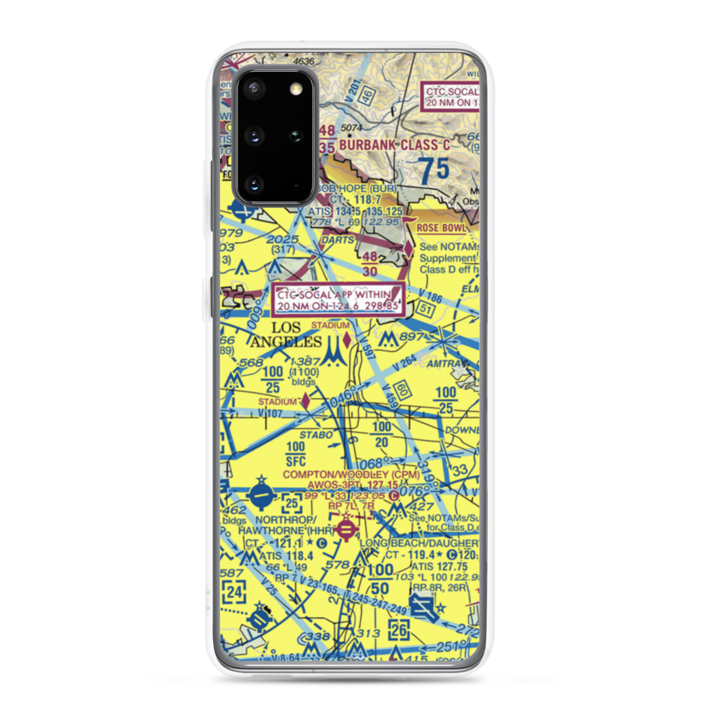 Terminal Annex Heliport (54L) VFR Sectional Samsung Case Samsung Galaxy S20 Plus model shown