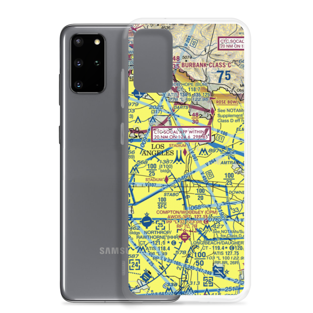 Terminal Annex Heliport (54L) VFR Sectional Samsung Case Samsung Galaxy S20 Plus model shown