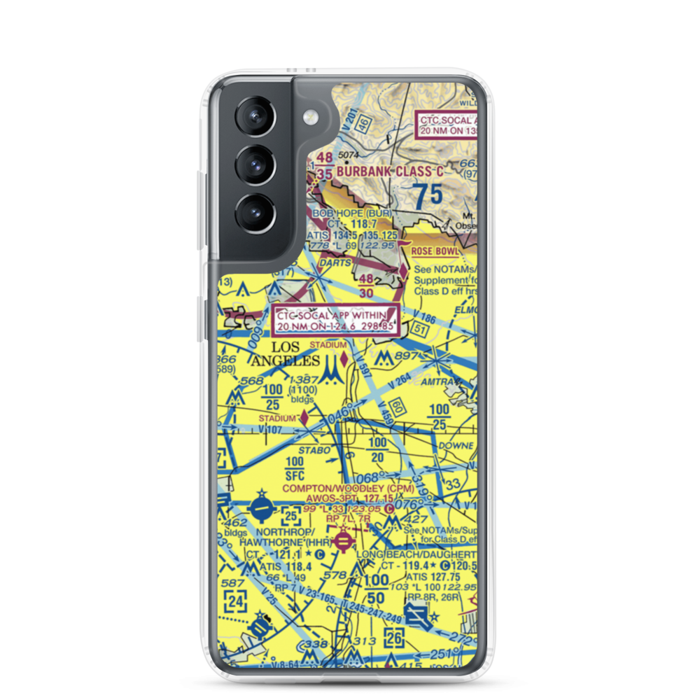 Terminal Annex Heliport (54L) VFR Sectional Samsung Case Samsung Galaxy S21 model shown