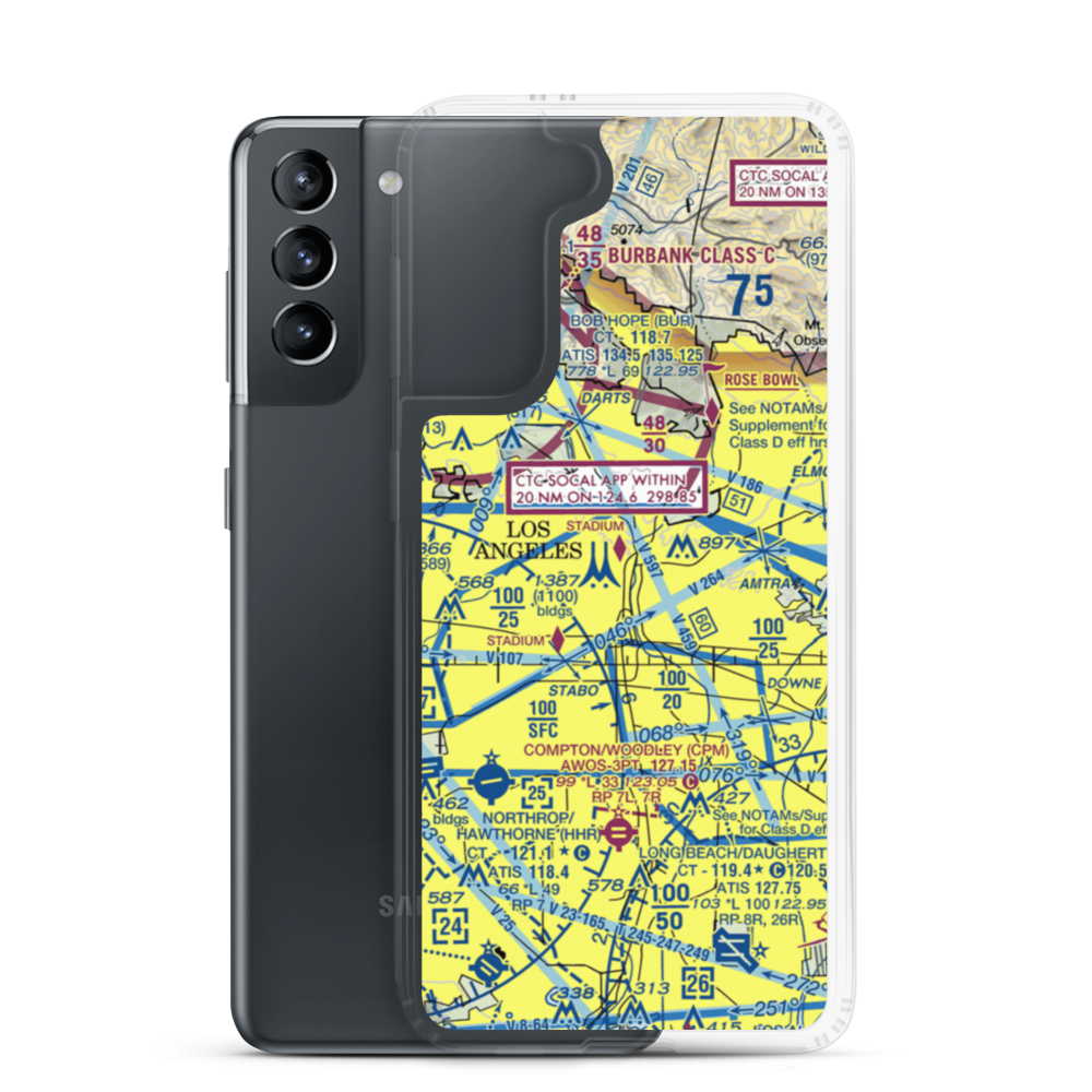 Terminal Annex Heliport (54L) VFR Sectional Samsung Case Samsung Galaxy S21 model shown