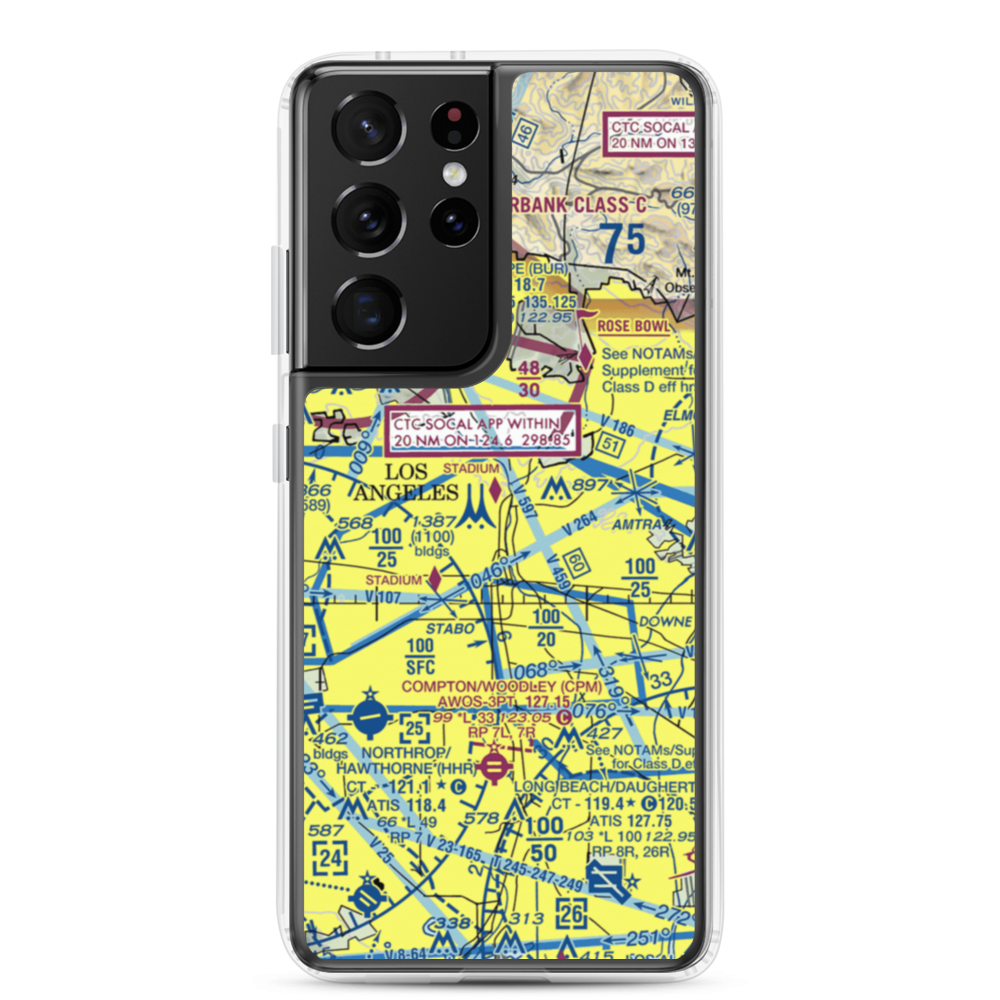 Terminal Annex Heliport (54L) VFR Sectional Samsung Case Samsung Galaxy S21 Ultra model shown