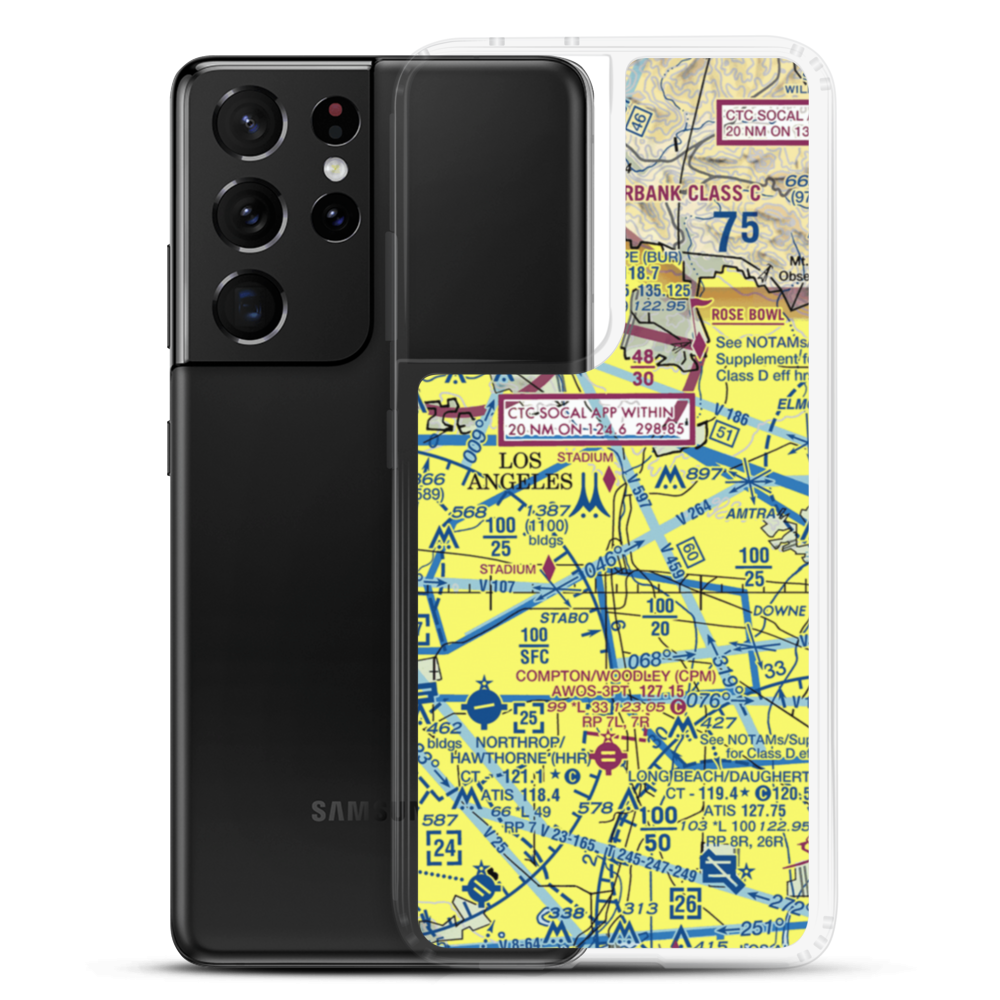 Terminal Annex Heliport (54L) VFR Sectional Samsung Case Samsung Galaxy S21 Ultra model shown