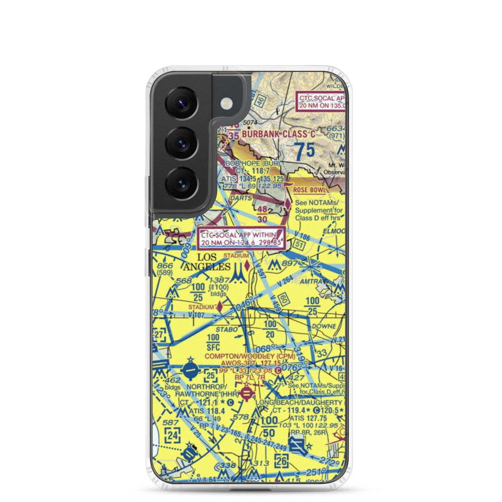 Terminal Annex Heliport (54L) VFR Sectional Samsung Case Samsung Galaxy S22 model shown