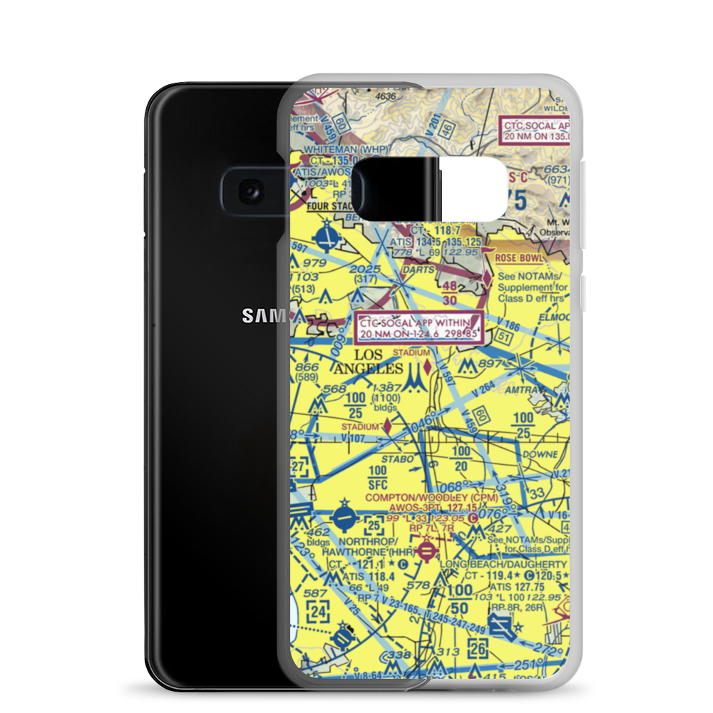 Terminal Annex Heliport (54L) VFR Sectional Samsung Case Samsung Galaxy S10e model shown