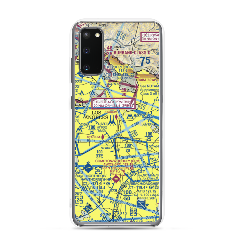 Terminal Annex Heliport (54L) VFR Sectional Samsung Case Samsung Galaxy S20 model shown
