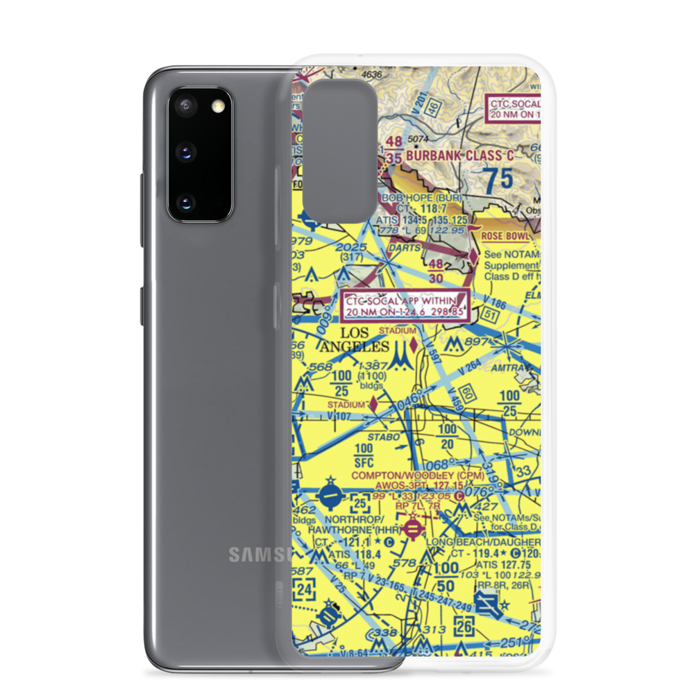 Terminal Annex Heliport (54L) VFR Sectional Samsung Case Samsung Galaxy S20 model shown