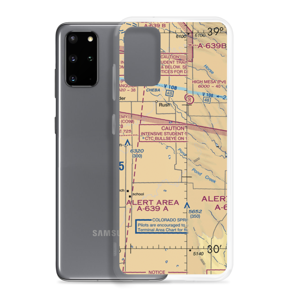 Terra Firma Airport (08CO) VFR Sectional Samsung Case Samsung Galaxy S20 Plus model shown