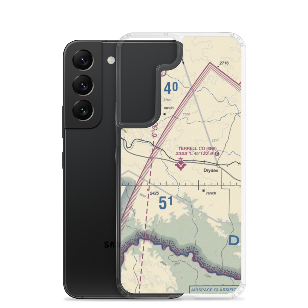 Terrell County Airport (6R6) VFR Sectional Samsung Case Samsung Galaxy S22 model shown