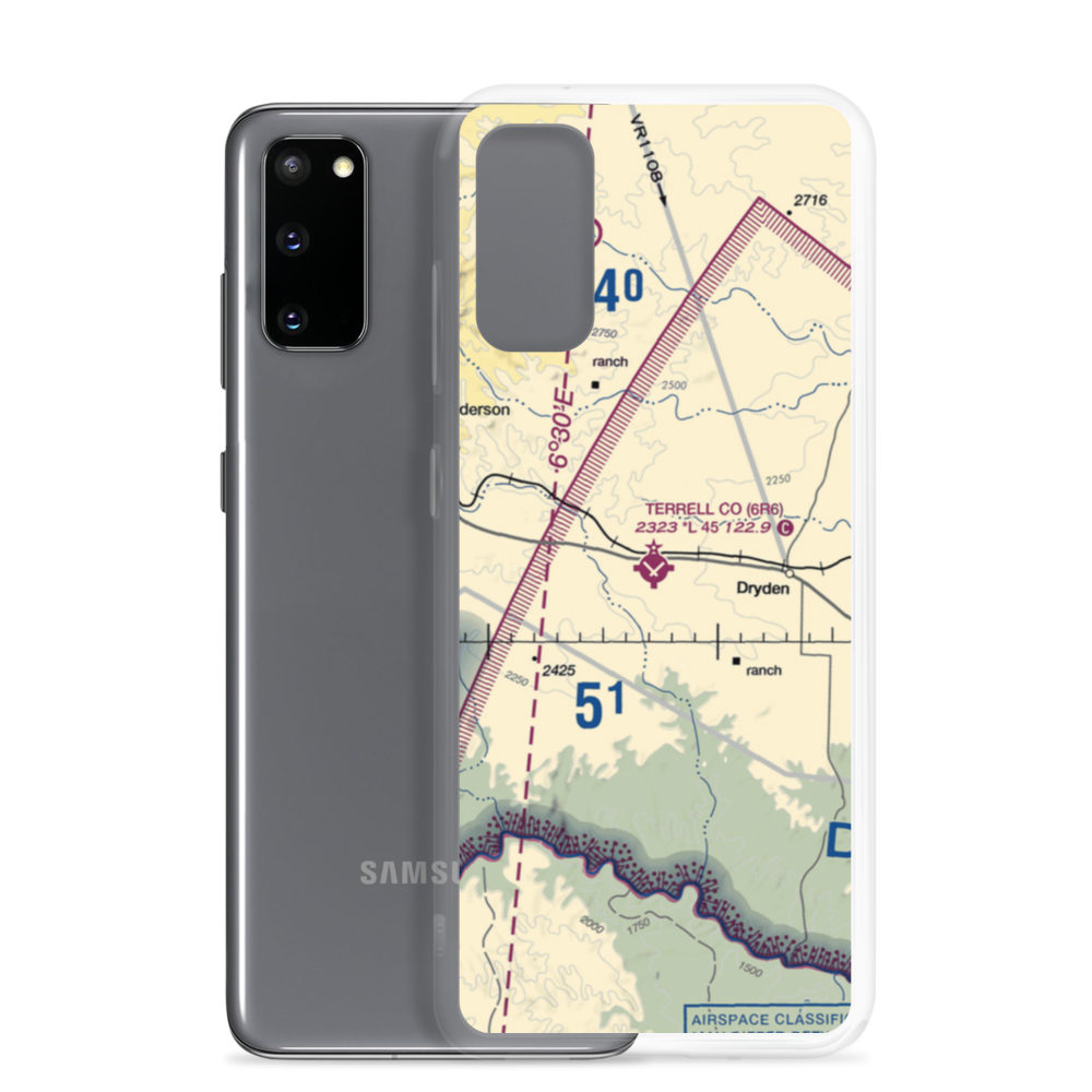 Terrell County Airport (6R6) VFR Sectional Samsung Case Samsung Galaxy S20 model shown