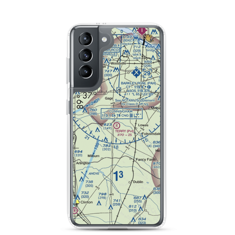 Terry Field (74KY) VFR Sectional Samsung Case Samsung Galaxy S21 model shown