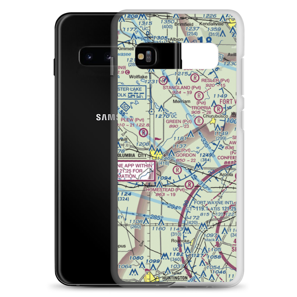 Terry's Airport (3IG3) VFR Sectional Samsung Case Samsung Galaxy S10+ model shown