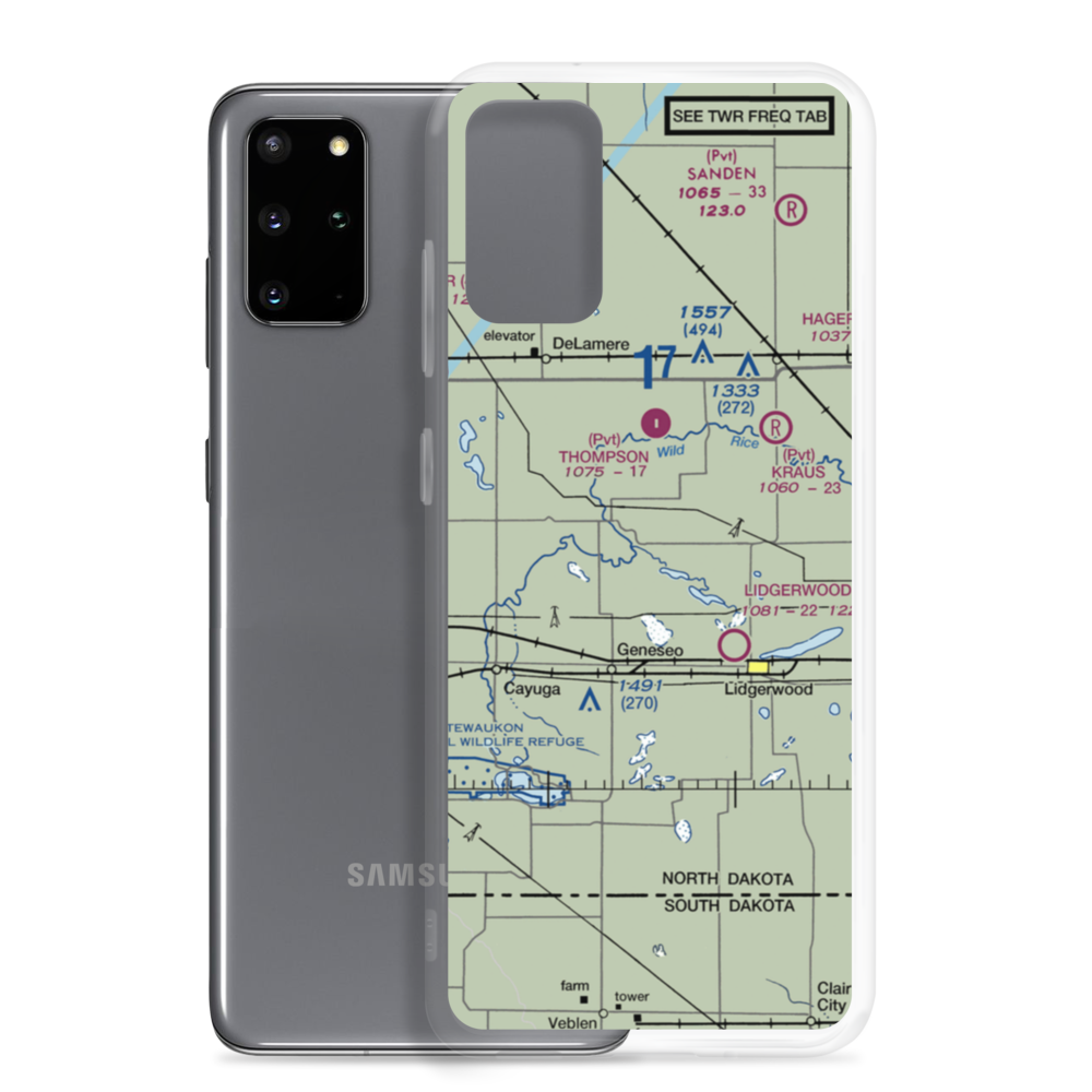 Tesch Strip (5ND4) VFR Sectional Samsung Case Samsung Galaxy S20 Plus model shown