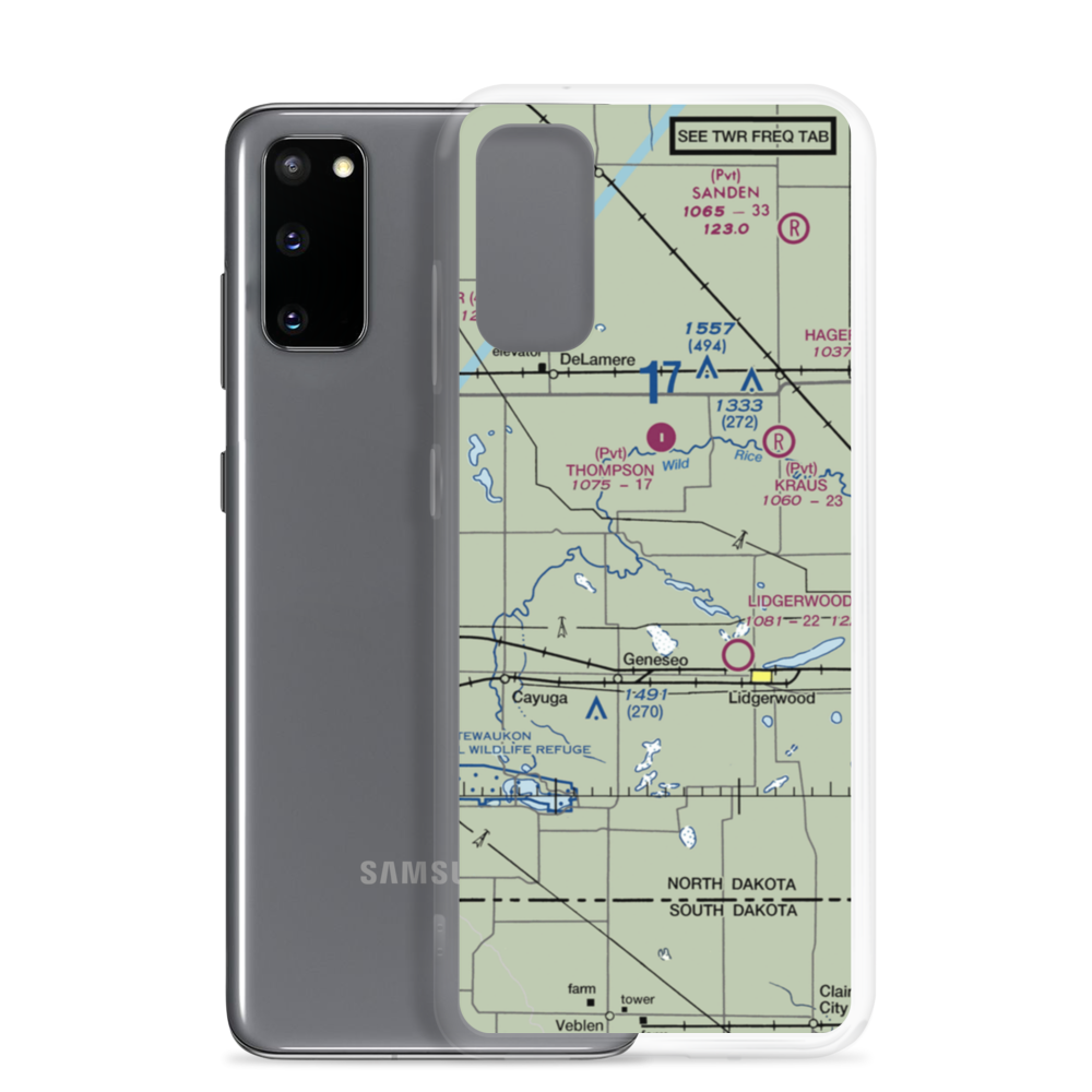 Tesch Strip (5ND4) VFR Sectional Samsung Case Samsung Galaxy S20 model shown