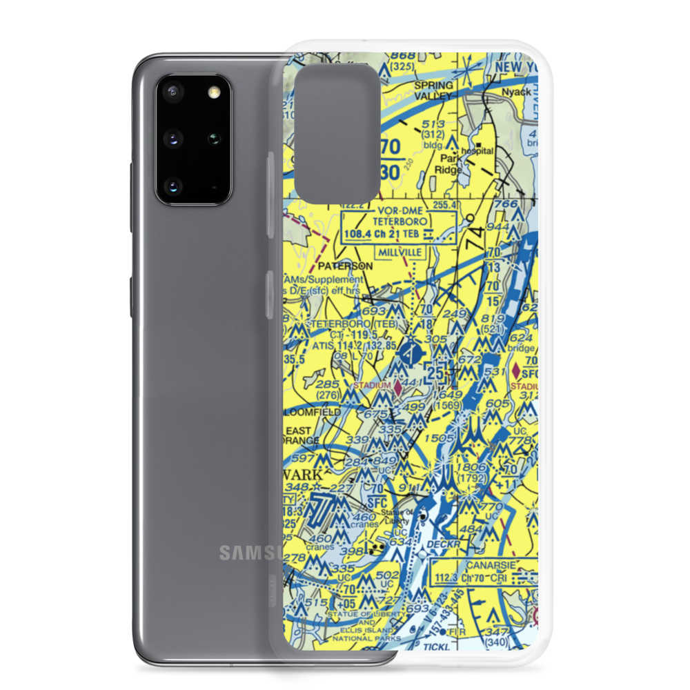 Teterboro Airport (TEB) VFR Sectional Samsung Case Samsung Galaxy S20 Plus model shown