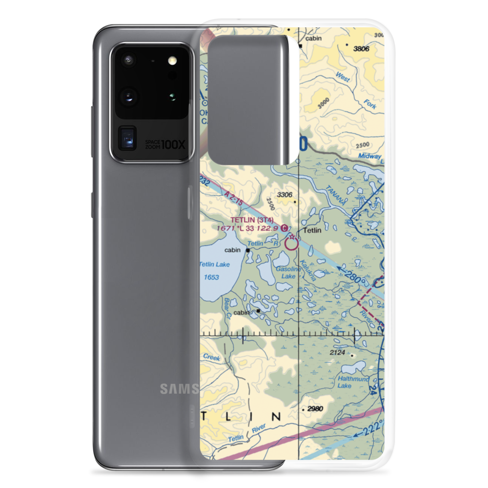 Tetlin Airport (3T4) VFR Sectional Samsung Case Samsung Galaxy S20 Ultra model shown