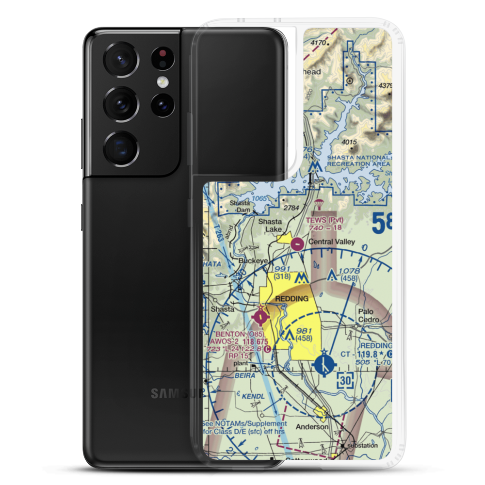 Tews Field (CA53) VFR Sectional Samsung Case Samsung Galaxy S21 Ultra model shown