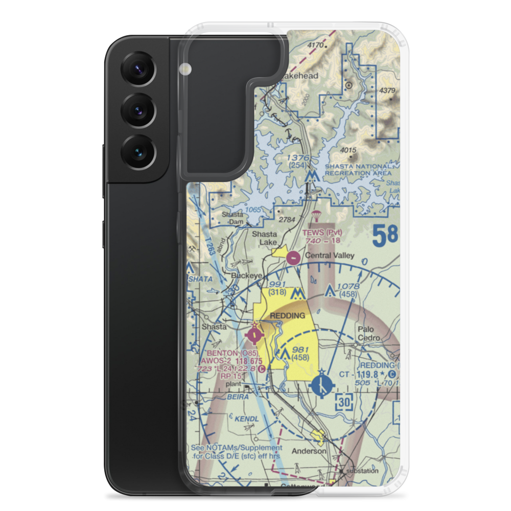 Tews Field (CA53) VFR Sectional Samsung Case Samsung Galaxy S22 Plus model shown