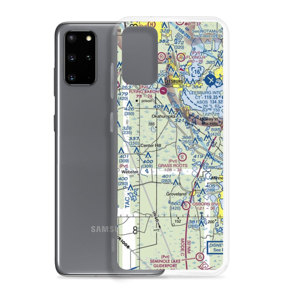 Tex Merritt Private Airstrip (51FD) VFR Sectional Samsung Case Samsung Galaxy S20 Plus model shown