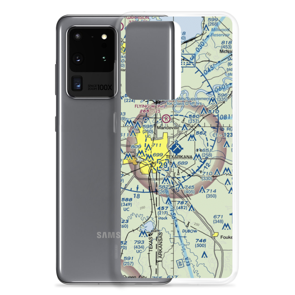 Texarkana Regional Webb Field (TXK) VFR Sectional Samsung Case Samsung Galaxy S20 Ultra model shown