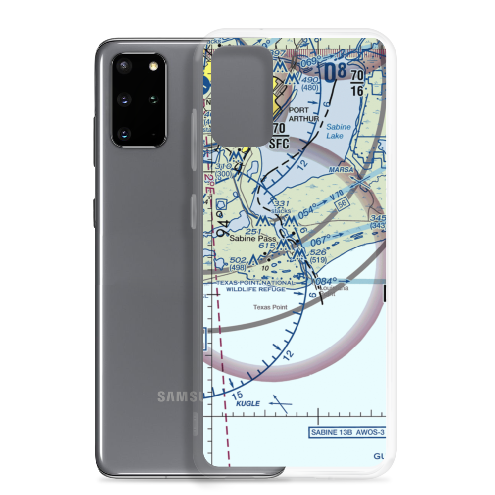 Texas Menhaden Strip (XS76) VFR Sectional Samsung Case Samsung Galaxy S20 Plus model shown