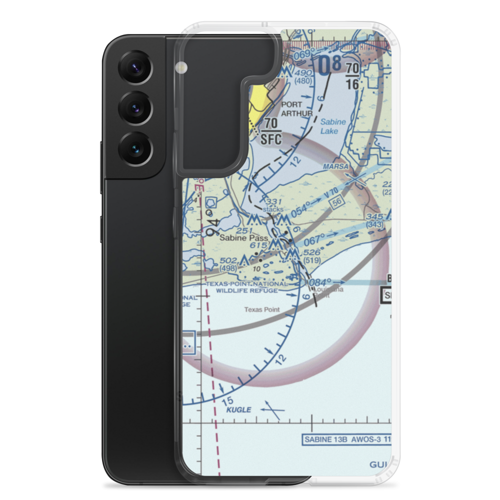 Texas Menhaden Strip (XS76) VFR Sectional Samsung Case Samsung Galaxy S22 Plus model shown