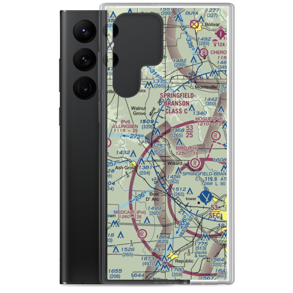 Textor Airport (41MO) VFR Sectional Samsung Case Samsung Galaxy S22 Ultra model shown