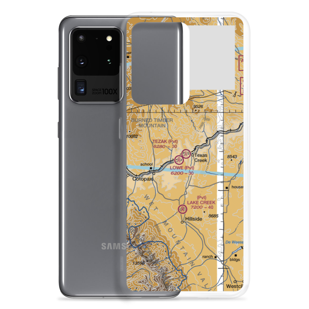 Tezak Airport (CO19) VFR Sectional Samsung Case Samsung Galaxy S20 Ultra model shown