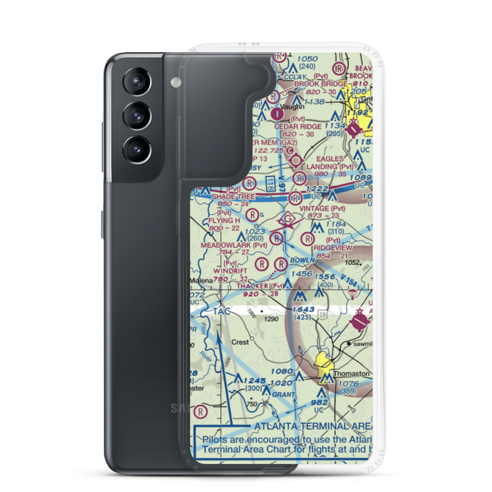 Thacker Field (4GA1) VFR Sectional Samsung Case Samsung Galaxy S21 model shown