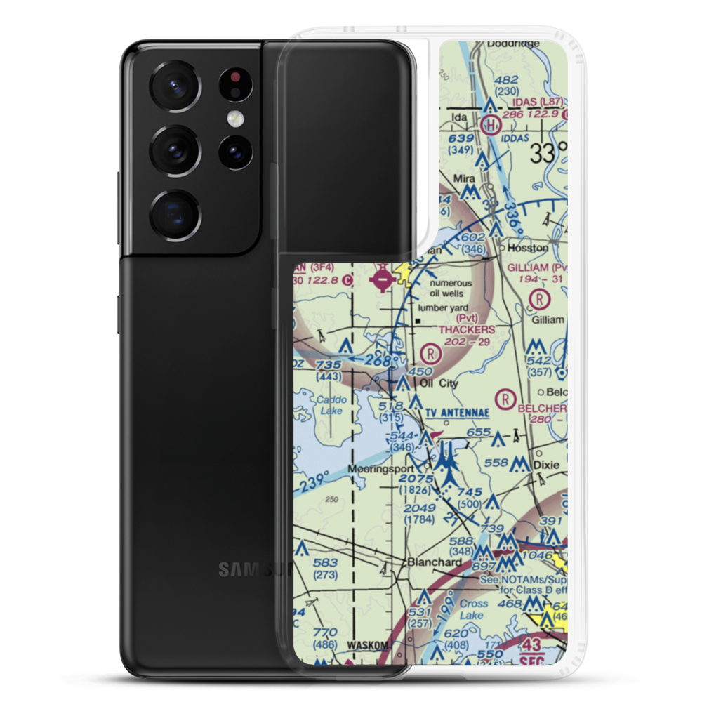 Thackers Airport (5F8) VFR Sectional Samsung Case Samsung Galaxy S21 Ultra model shown