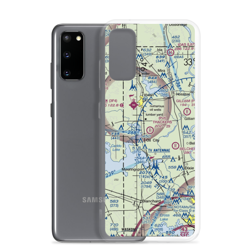 Thackers Airport (5F8) VFR Sectional Samsung Case Samsung Galaxy S20 model shown