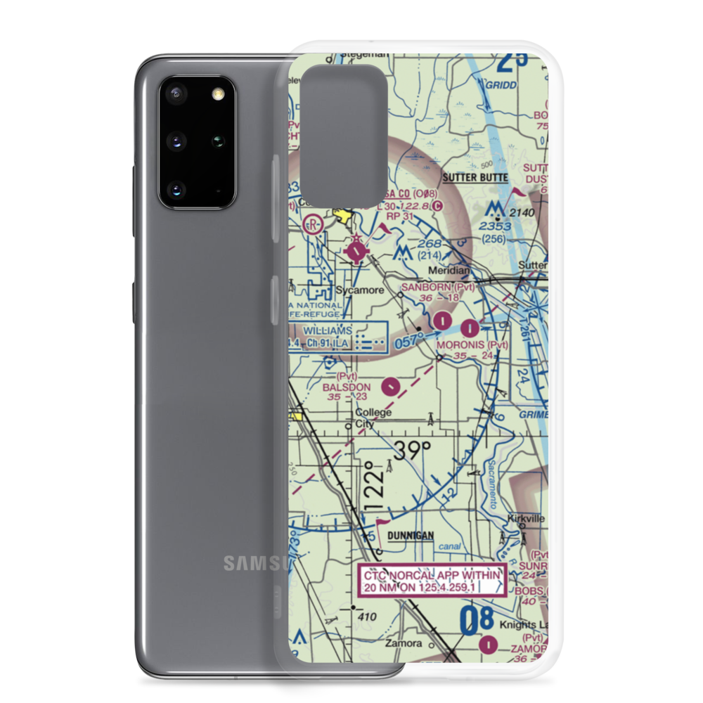 Thayer Aviation Airport (53CN) VFR Sectional Samsung Case Samsung Galaxy S20 Plus model shown