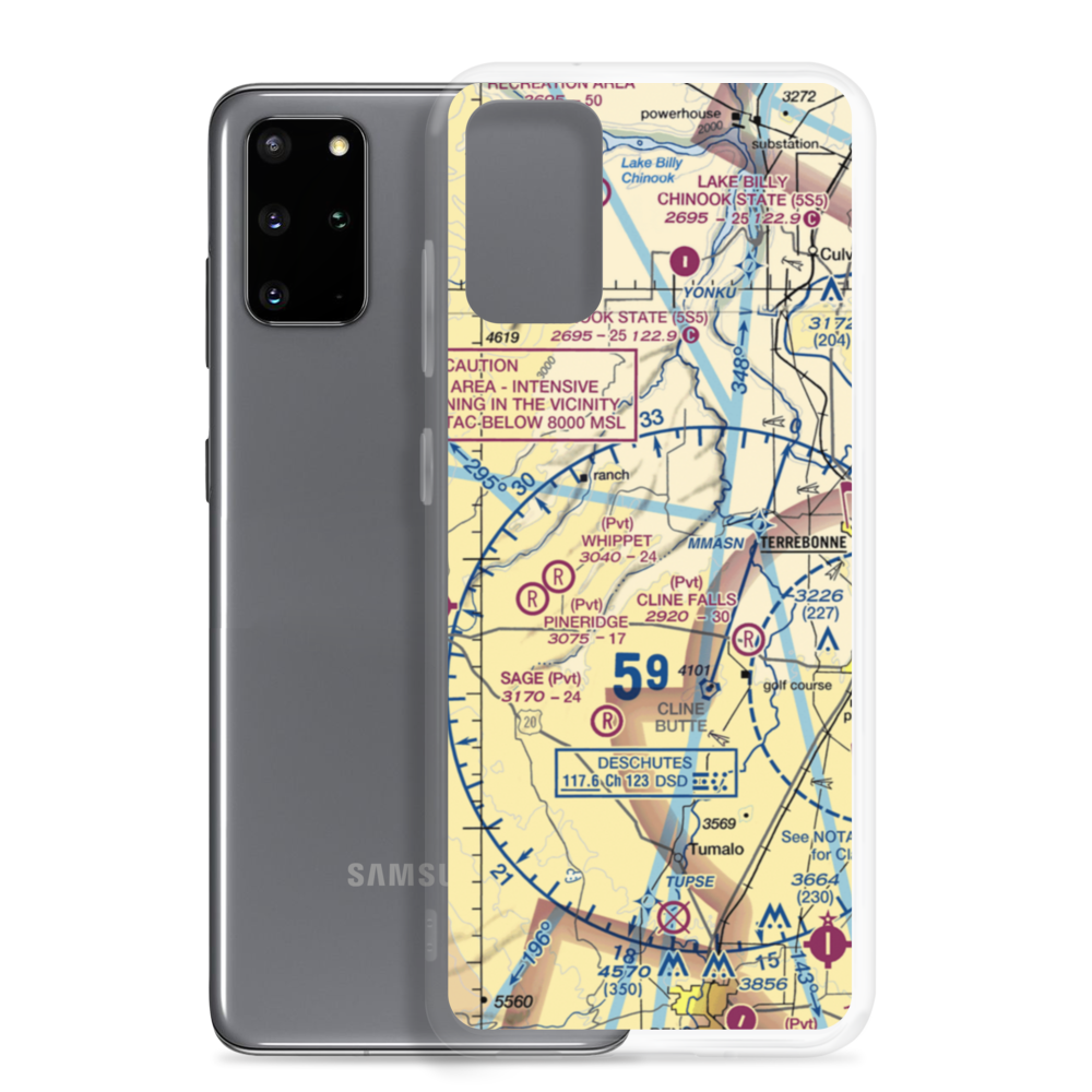 The Citadel Airport (61OR) VFR Sectional Samsung Case Samsung Galaxy S20 Plus model shown