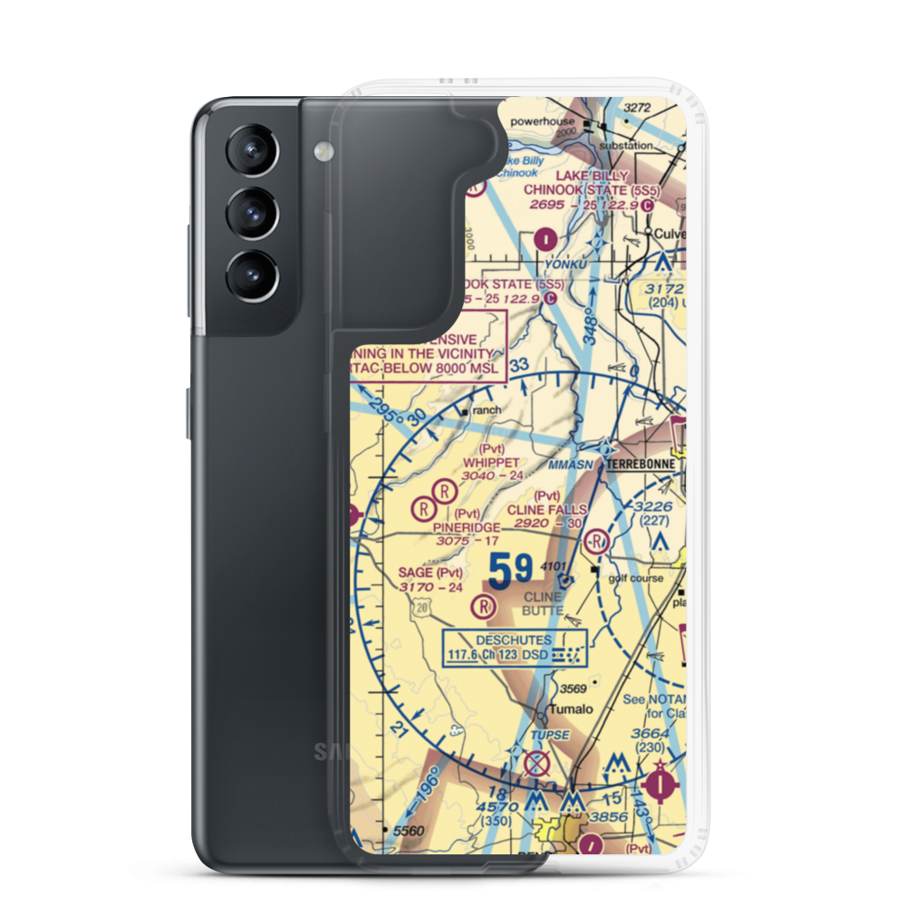 The Citadel Airport (61OR) VFR Sectional Samsung Case Samsung Galaxy S21 model shown