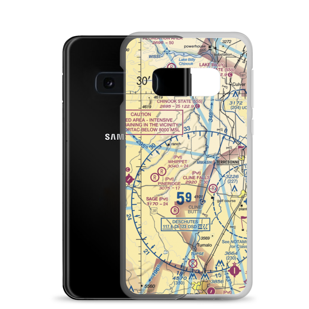 The Citadel Airport (61OR) VFR Sectional Samsung Case Samsung Galaxy S10e model shown