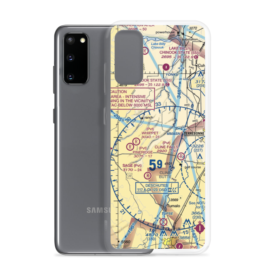 The Citadel Airport (61OR) VFR Sectional Samsung Case Samsung Galaxy S20 model shown