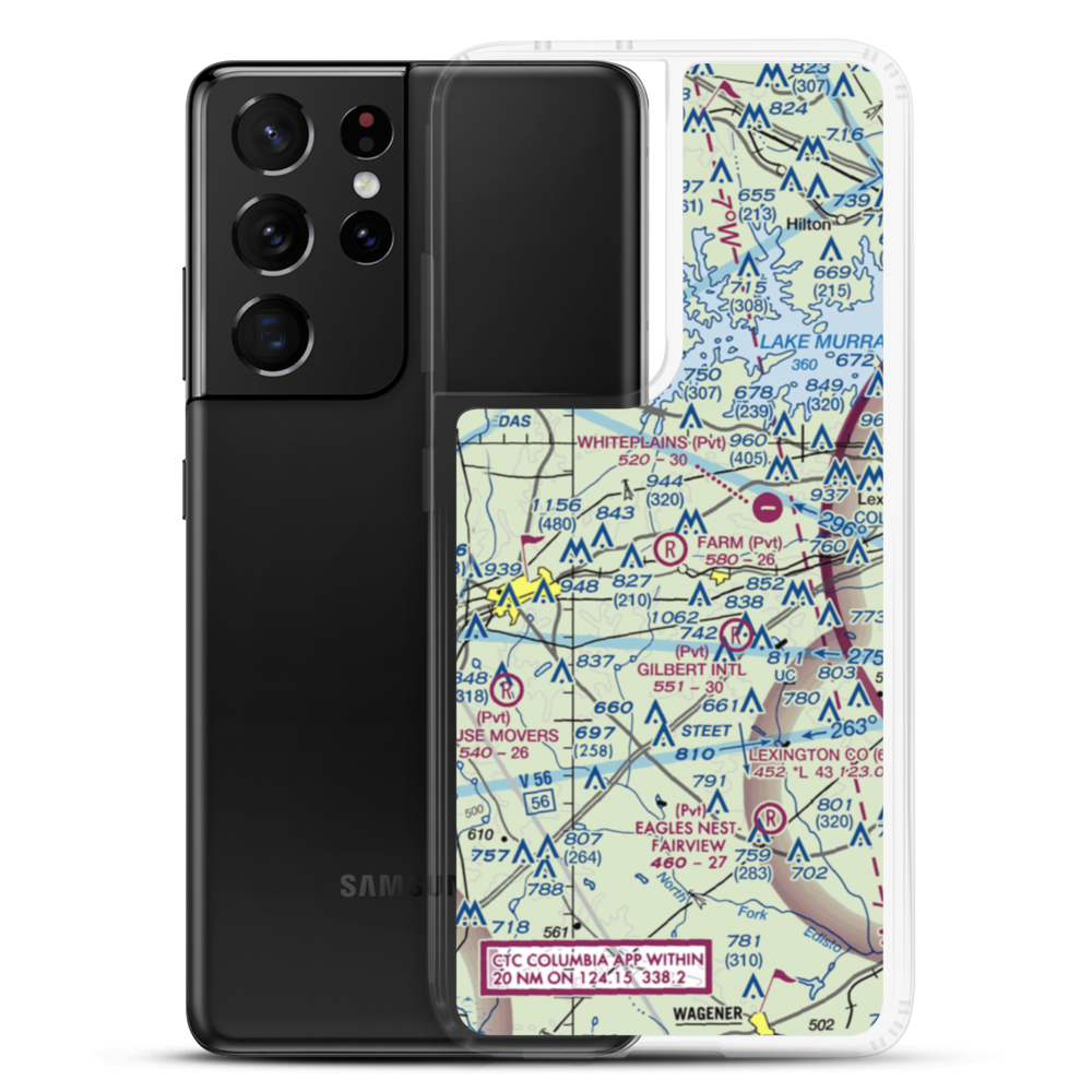 The Farm Airport (24SC) VFR Sectional Samsung Case Samsung Galaxy S21 Ultra model shown